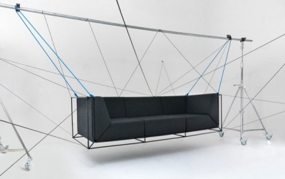 Levitující nábytek, plovoucí sofa a Philippe Nigro