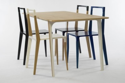 Minimalistický a rafinovaný jídelní set / Jídelní stůl, jídelní židle