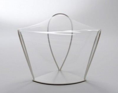 Transparentní židle Nendo: Jako houpací síť