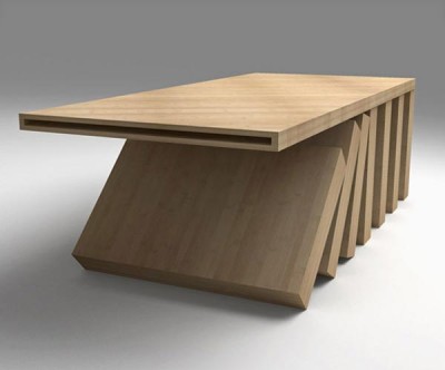 Konferenční stolek Domino: Zaujme svým optickým klamem