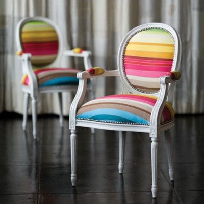 Židle Dransfield a Ross: Zářivá paleta barev
