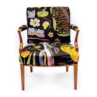 Květinový sedací nábytek švédského designu / Svenskt Tenn