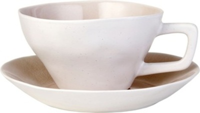 Porcelánový starorůžový hrneček s podšálkem AMÉLIE vyjde na 460 Kč